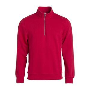 Clique Unisex Adult Basic Half Zip Sweatshirt / Red
